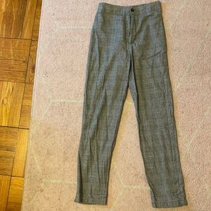 Brandy Melville high waisted plaid pants
